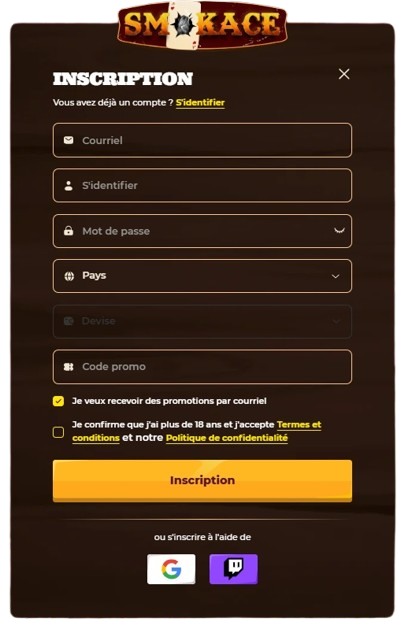 Smokace Login